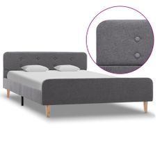 Lit Gris clair Tissu 120 x 200 cm 7