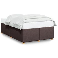 Cadre de lit Marron foncé 120x200 cm Tissu