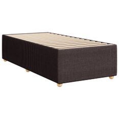 Cadre de lit Marron foncé 80x200 cm Tissu