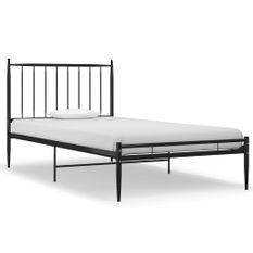 Cadre de lit Noir Métal 100x200 cm