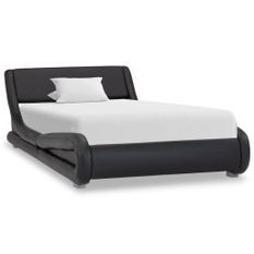 Cadre de lit Noir Similicuir 100x200 cm