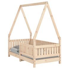 Cadre de lit pour enfant 70x140 cm bois de pin massif