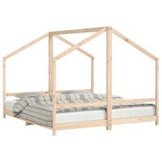 Cadre de lit pour enfants 2x(90x200) cm bois de pin massif