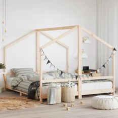 Cadre de lit pour enfants 2x(90x200) cm bois de pin massif
