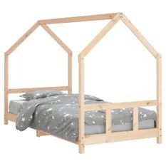 Cadre de lit pour enfants 90x200 cm bois de pin massif