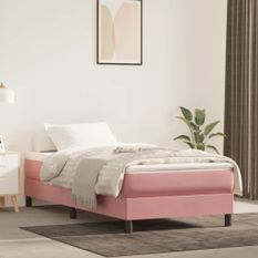 Cadre de lit Rose 90x190 cm Velours