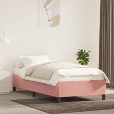 Cadre de lit Rose 90x190 cm Velours