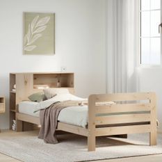 Cadre de lit sans matelas 100x200 cm bois massif de pin