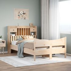 Cadre de lit sans matelas 120x190 cm bois de pin massif