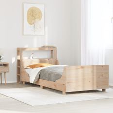 Cadre de lit sans matelas 90x190 cm bois de pin massif