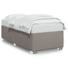 Cadre de lit Taupe 100x200 cm Tissu