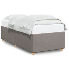 Cadre de lit Taupe 80x200 cm Tissu