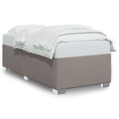 Cadre de lit Taupe 90x190 cm Tissu