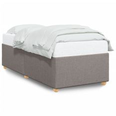 Cadre de lit Taupe 90x190 cm Tissu