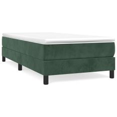 Cadre de lit Vert foncé 80x200 cm Velours