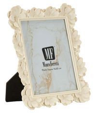 Cadre floral style shabby chic 21,5 x 2,2 x 27,2 cm (dimensions intérieures 15 x 20 cm)