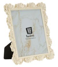 Cadre floral style shabby chic 27,2 x 2 x 32 cm (dimensions intérieures 20 x 25 cm)