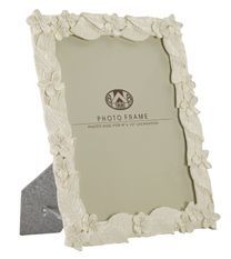 Cadre photo feuille crème cm 26 x 2 x 30,7