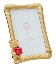 Cadre photo ours en peluche glamour 20,9 x 4,7 x 24,3 cm(dimensions intérieures : 15 x 20 cm)