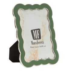 Cadre photo vert charlotte cm 15,7x1,3x21,10 (dimensions intérieures cm 12,5x17,5)