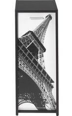 Caisson à rideau noir imprimé Tour Eiffel Scoot