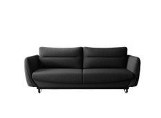 Canapé 3/4 places convertible tissu noir Zurik 236 cm 2