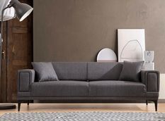 Canapé 3 places convertible en tissu Toviga 230 cm