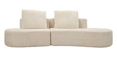 Canapé blanc design sculptural moderne