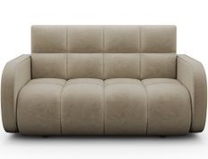 Canapé convertible 2 places DENVERS en tissu avec coffre de rangement – 154 cm