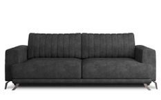 Canapé convertible 4 places tissu ELISE 250 cm – Pieds acier chromé