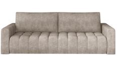 Canapé convertible 3 places tissu capitonné LARKO 247 cm