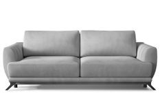 Canapé convertible en velours MAGY – Confort premium et pieds métal noir