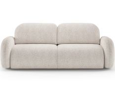 Canapé convertible moderne en tissu ZULA avec coffre de rangement - 250 cm