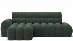 Canapé d’angle convertible 4 places tissu KINDO 283 cm – Assise électrique