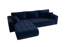 Canapé d'angle convertible en velours MILO