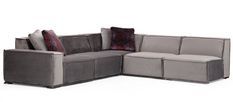 Canapé d'angle modulable velours gris Kego L 300 x P 276 cm