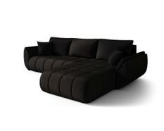 Canapé d’angle velours convertible avec coffre design moderne ARCO