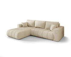 Canapé d’angle velours convertible avec coffre design ORIA