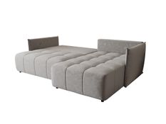 Canapé d’angle velours convertible avec rangement ELIO