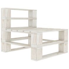 Canapé de milieu palette de jardin Bois Blanc