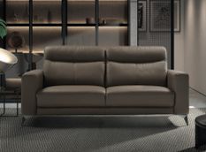 Canapé design en cuir Jorka 207 cm - 3 couleurs