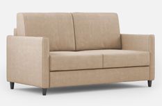 Canapé droit moderne italien tissu beige Korane - 3 tailles