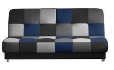 Canapé lit tissu mulitcouleur bleu Kady 192 cm