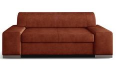 Canapé minimaliste 2/3 places tissu rouge brique Plazo 190 cm