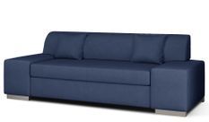 Canapé minimaliste 3/4 places tissu bleu turquin Plazo 210 cm