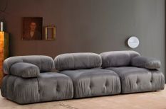 Canapé modulable 3 places BUBBLE en tissu – 288 cm