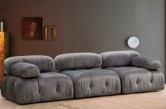 Canapé modulable 3 places BUBBLE en tissu – 288 cm