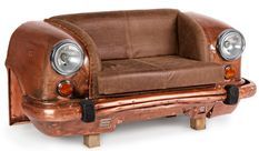 Canapé original carrosserie de voiture marron 2 places Cirkui