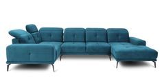 Canapé panoramique design SKAW tissu - Têtières réglables