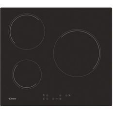 CANDY CH63CT - Plaque de cuisson vitrocéramique - 5500W - 3 foyers - Noir